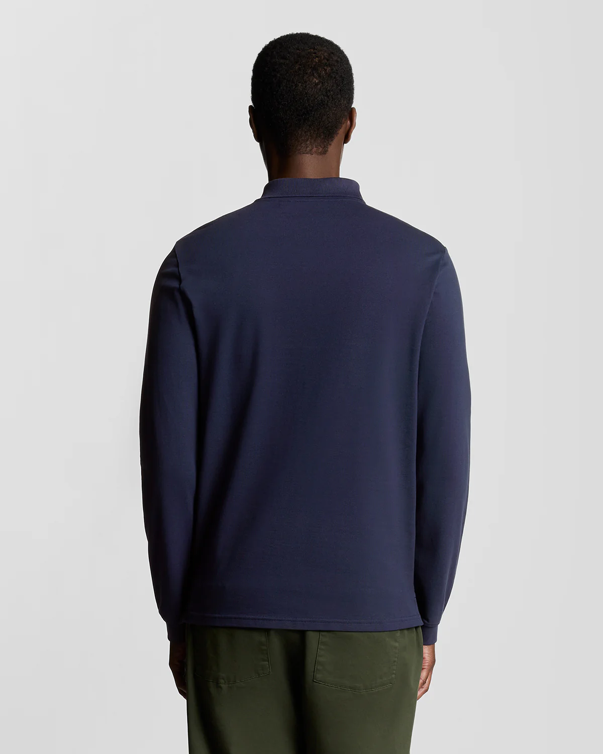 Long Sleeve Cotton Polo Shirt