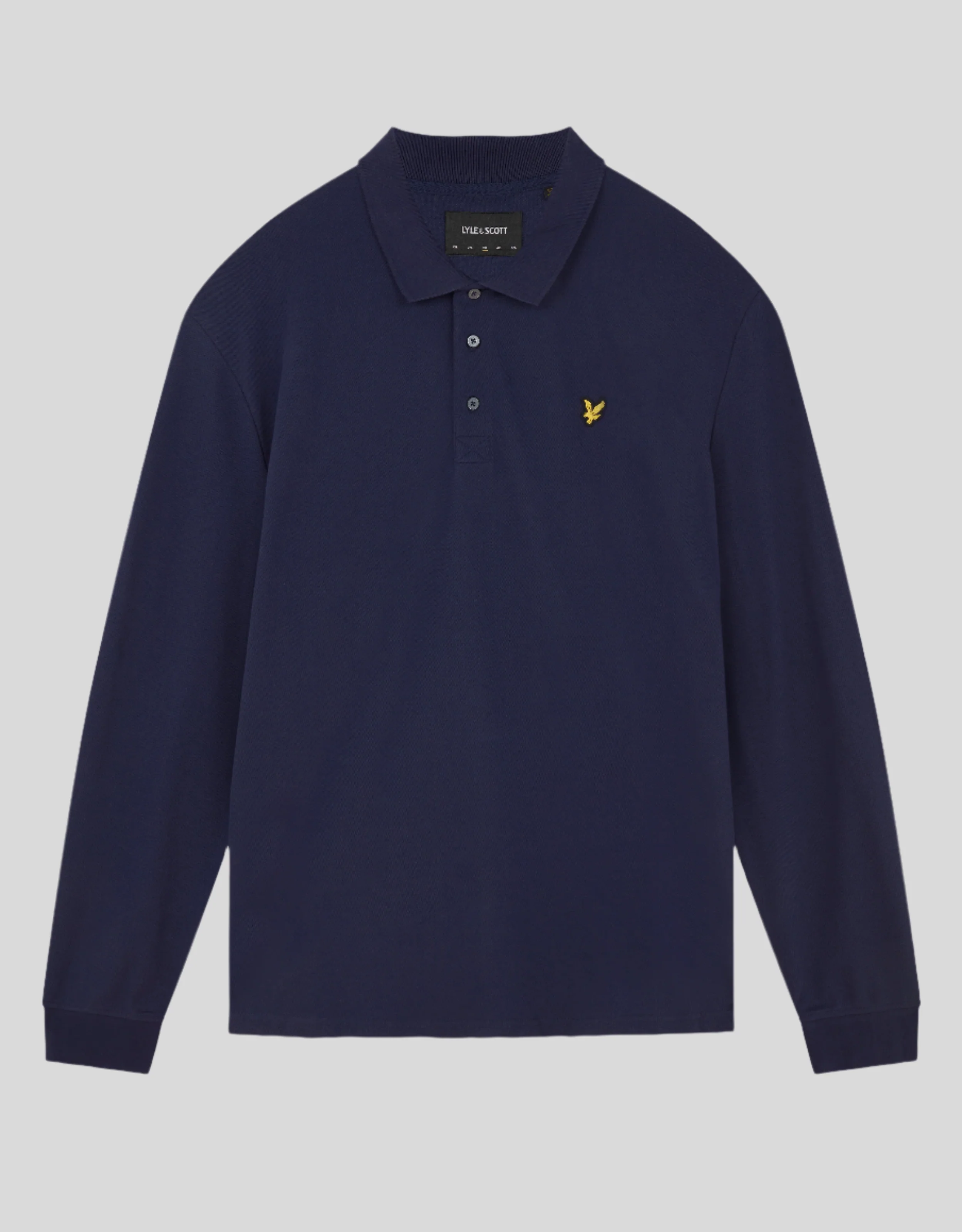 Long Sleeve Cotton Polo Shirt