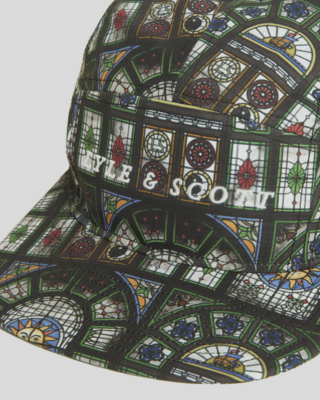 Stained Glass Print Baseball Cap