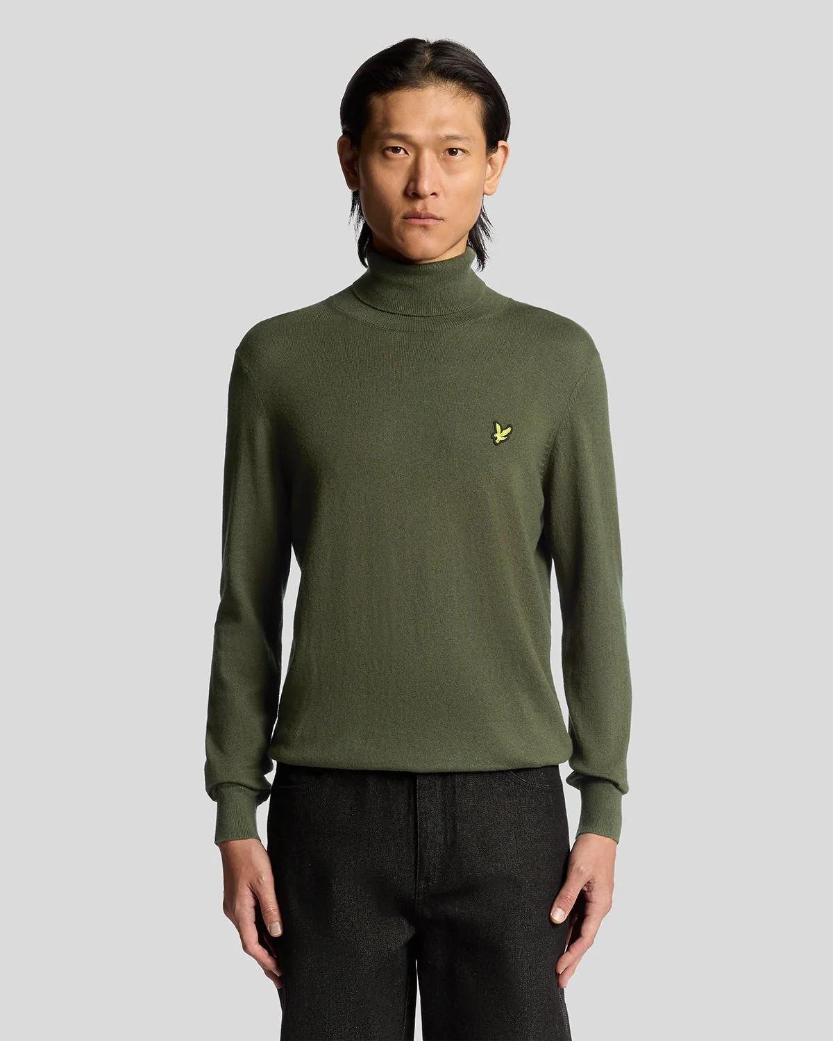 Cotton Merino Turtleneck Jumper