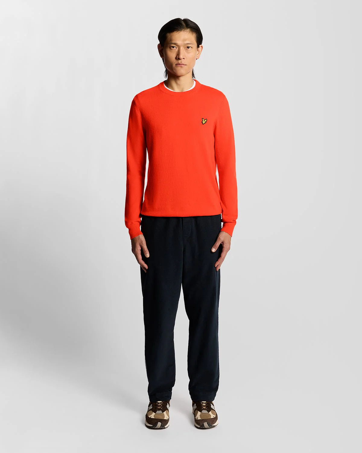 Cotton Merino Crew Neck Jumper