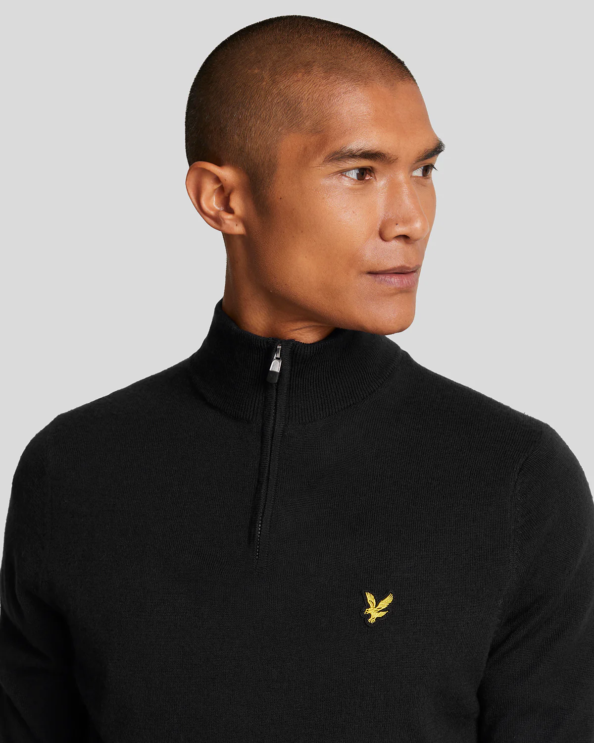 Golf 1/4 Zip Wool Blend Jumper