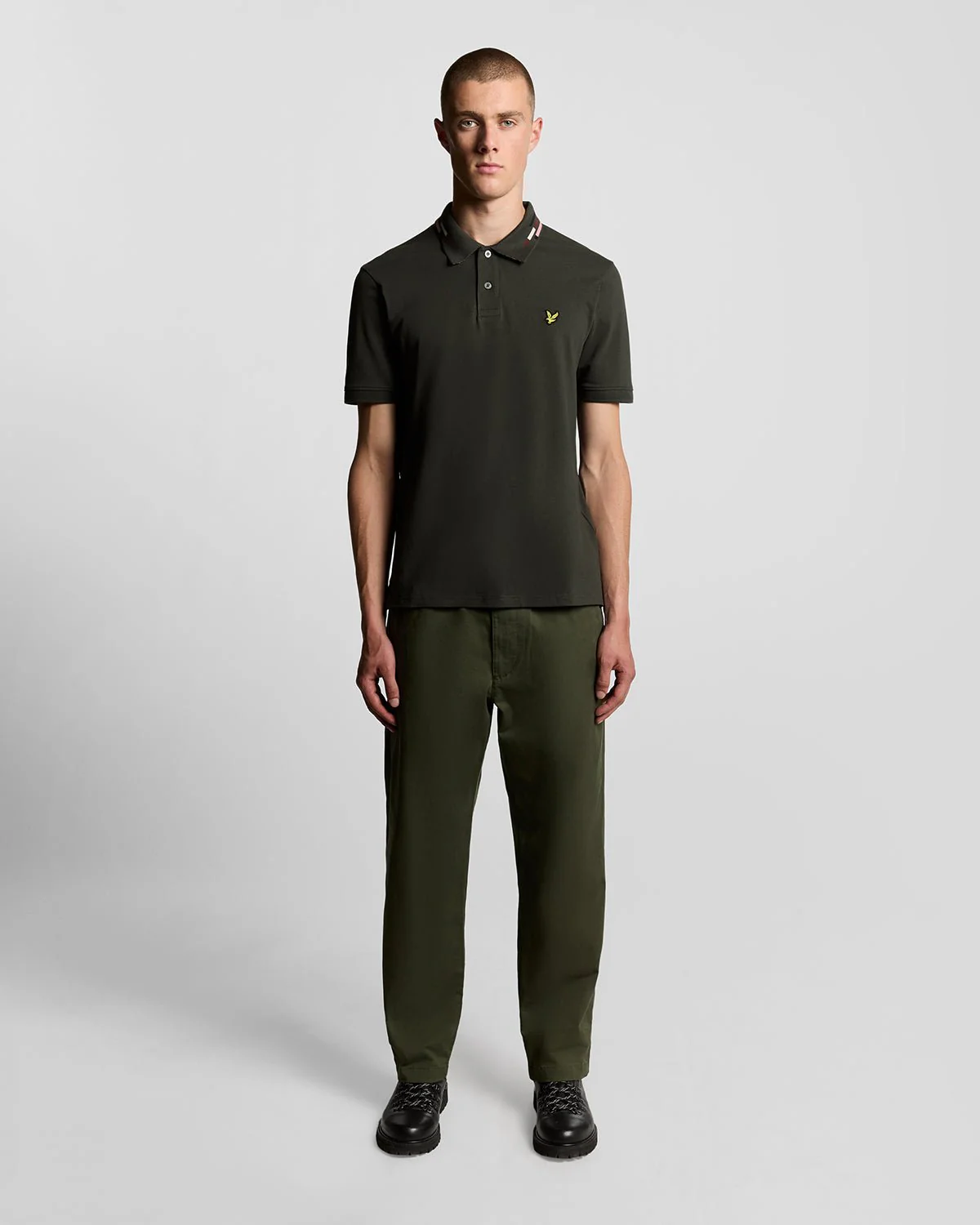 Striped Tipped Polo Shirt