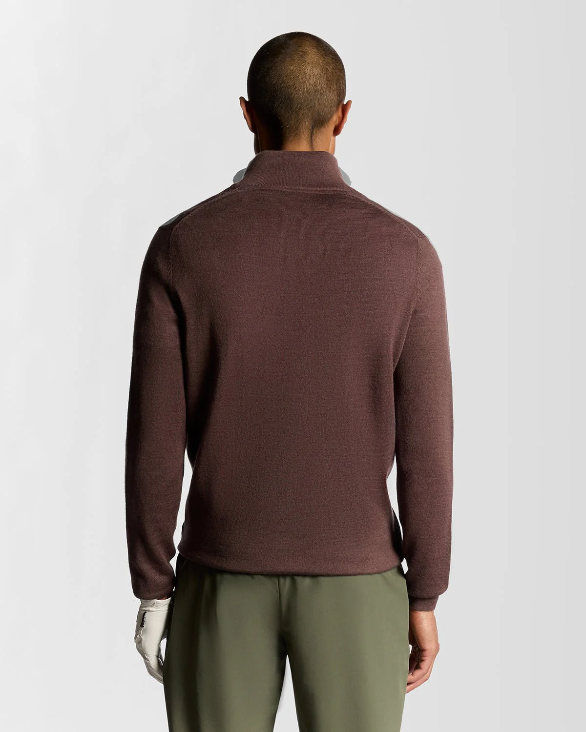 Golf 1/4 Zip Wool Blend Jumper