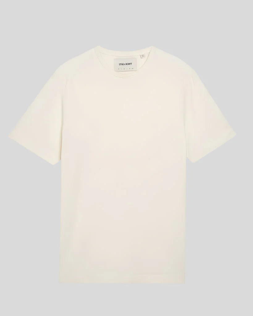 Suede Trimmed Pique T-Shirt