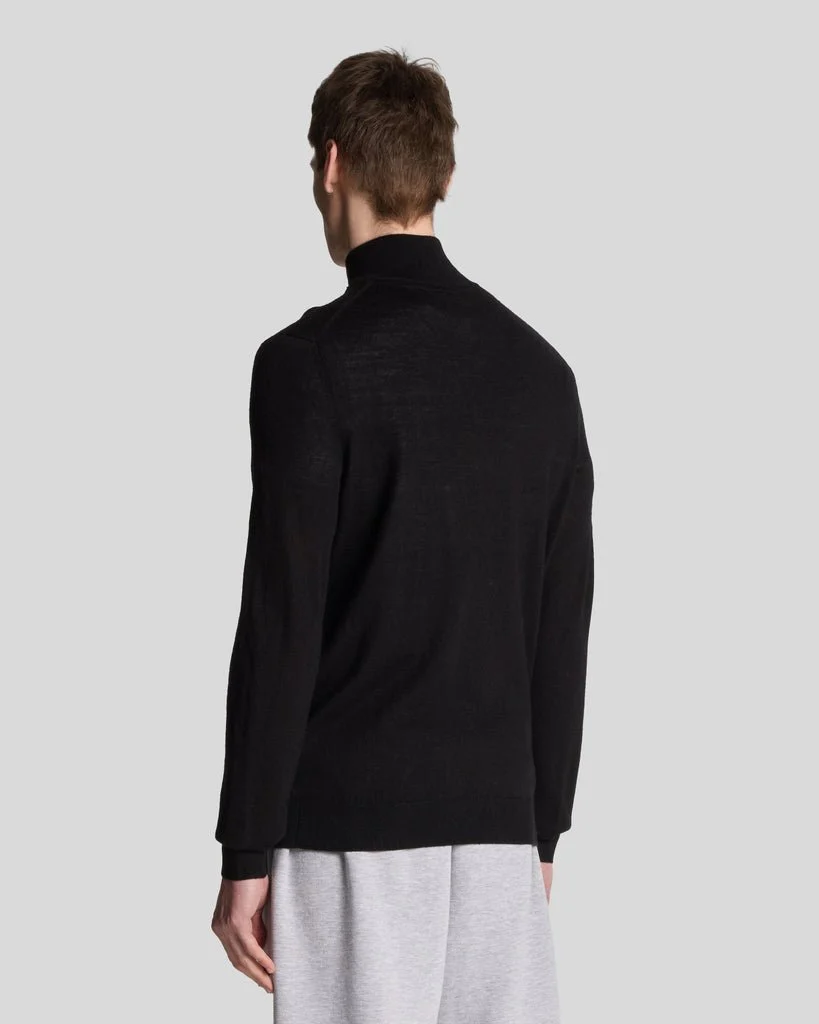 Embroidered 1/4 Zip Merino Knit Jumper