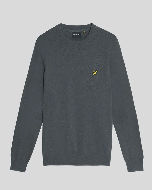 Cotton Merino Crew Neck Jumper
