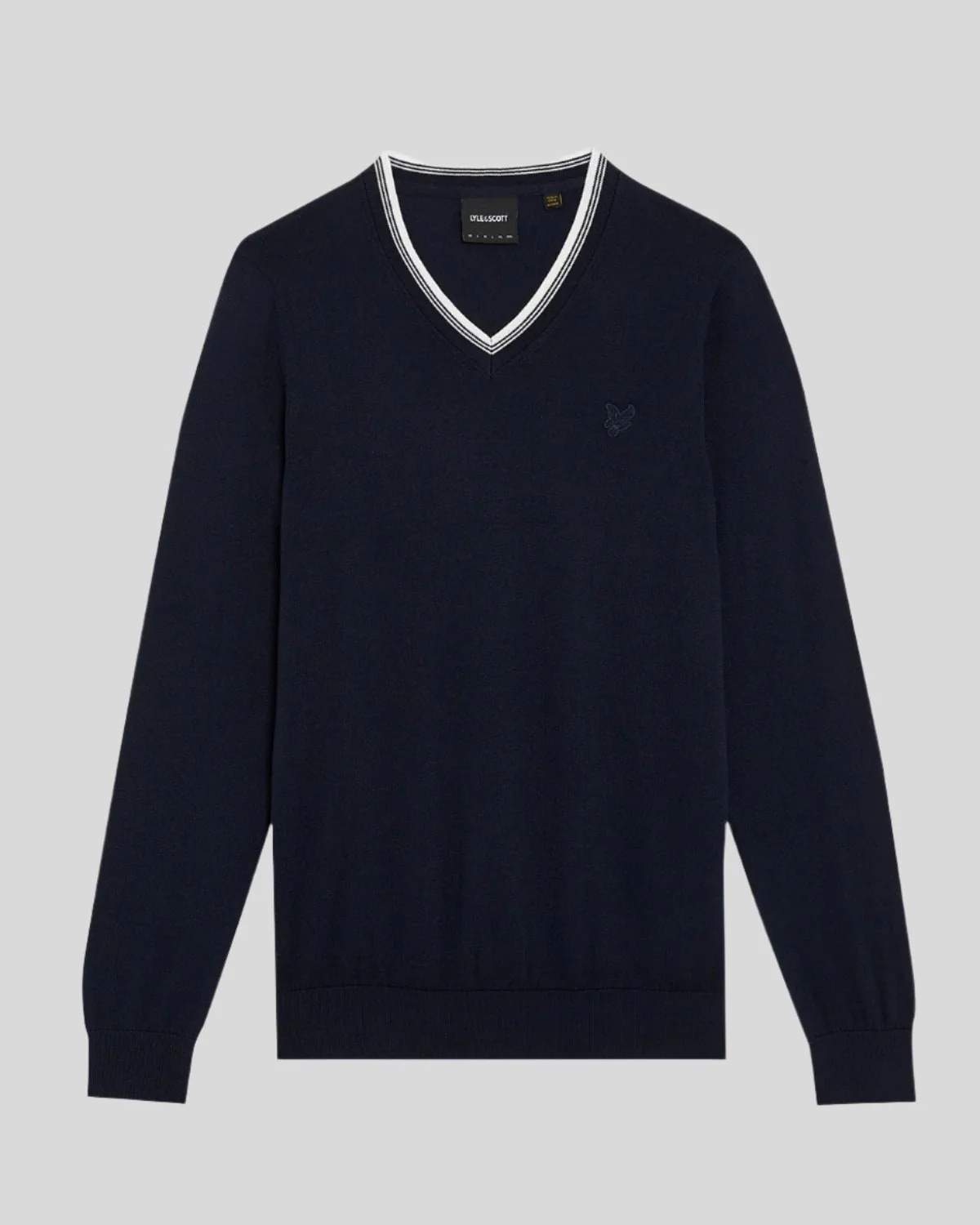 Tipped V Neck Jumper