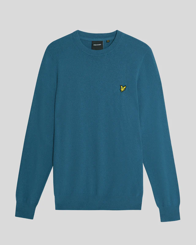 Cotton Merino Crew Neck Jumper
