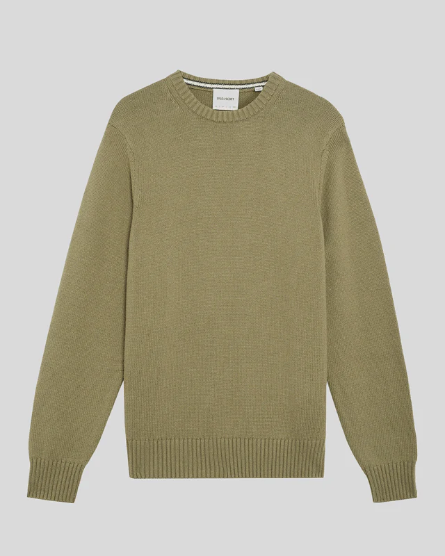 Wool Blend Crew Neck Jumper