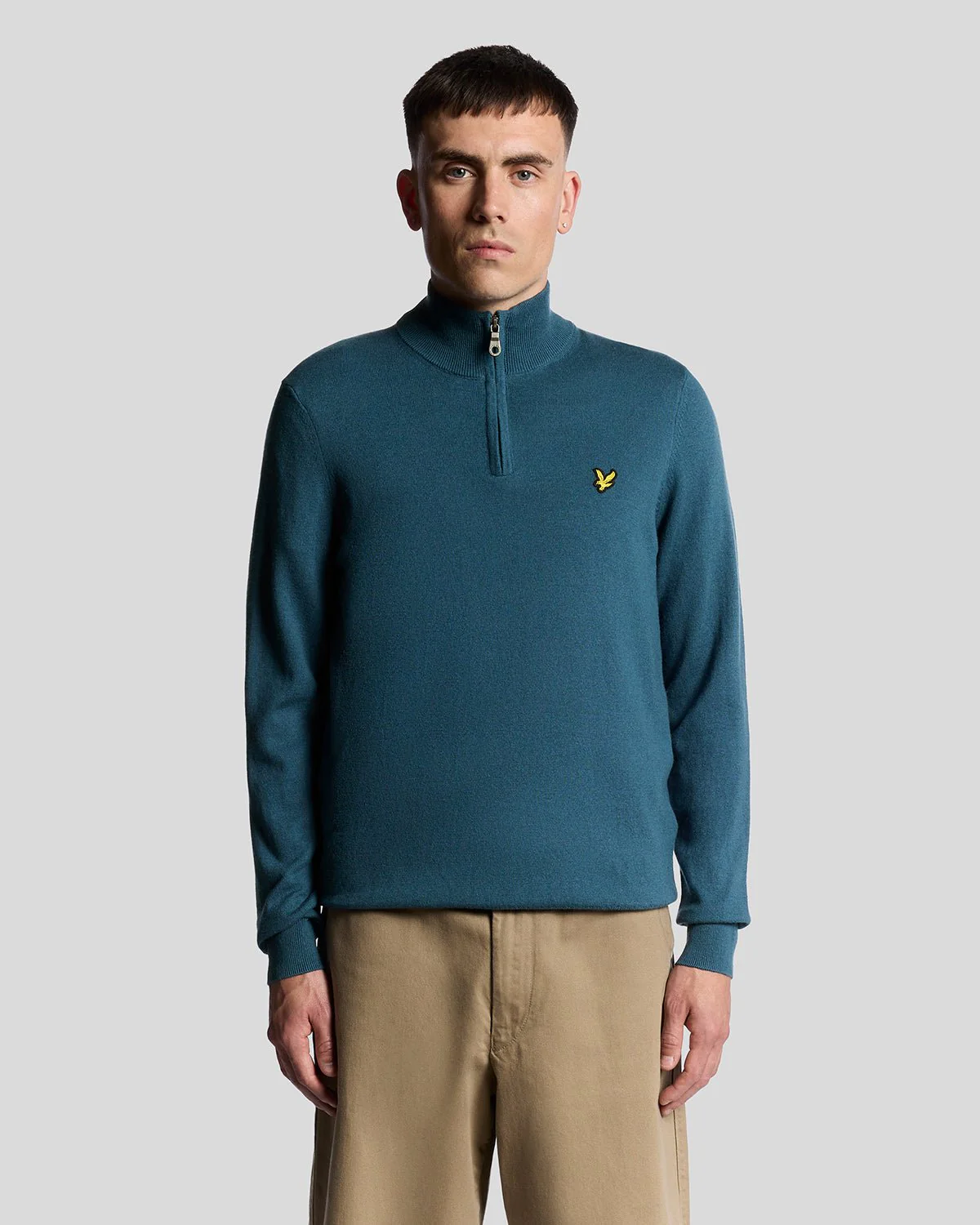 Cotton Merino 1/4 Zip Jumper