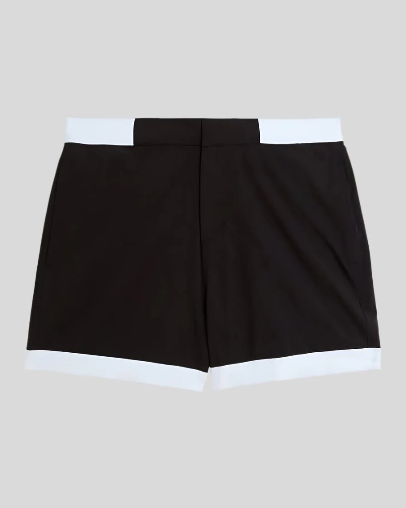 Contrast Hem Swim Shorts