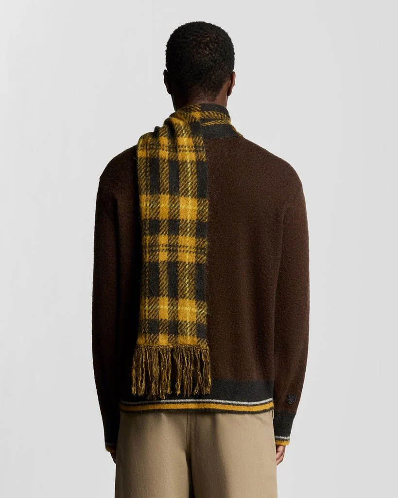 Wool Blend Tartan Scarf
