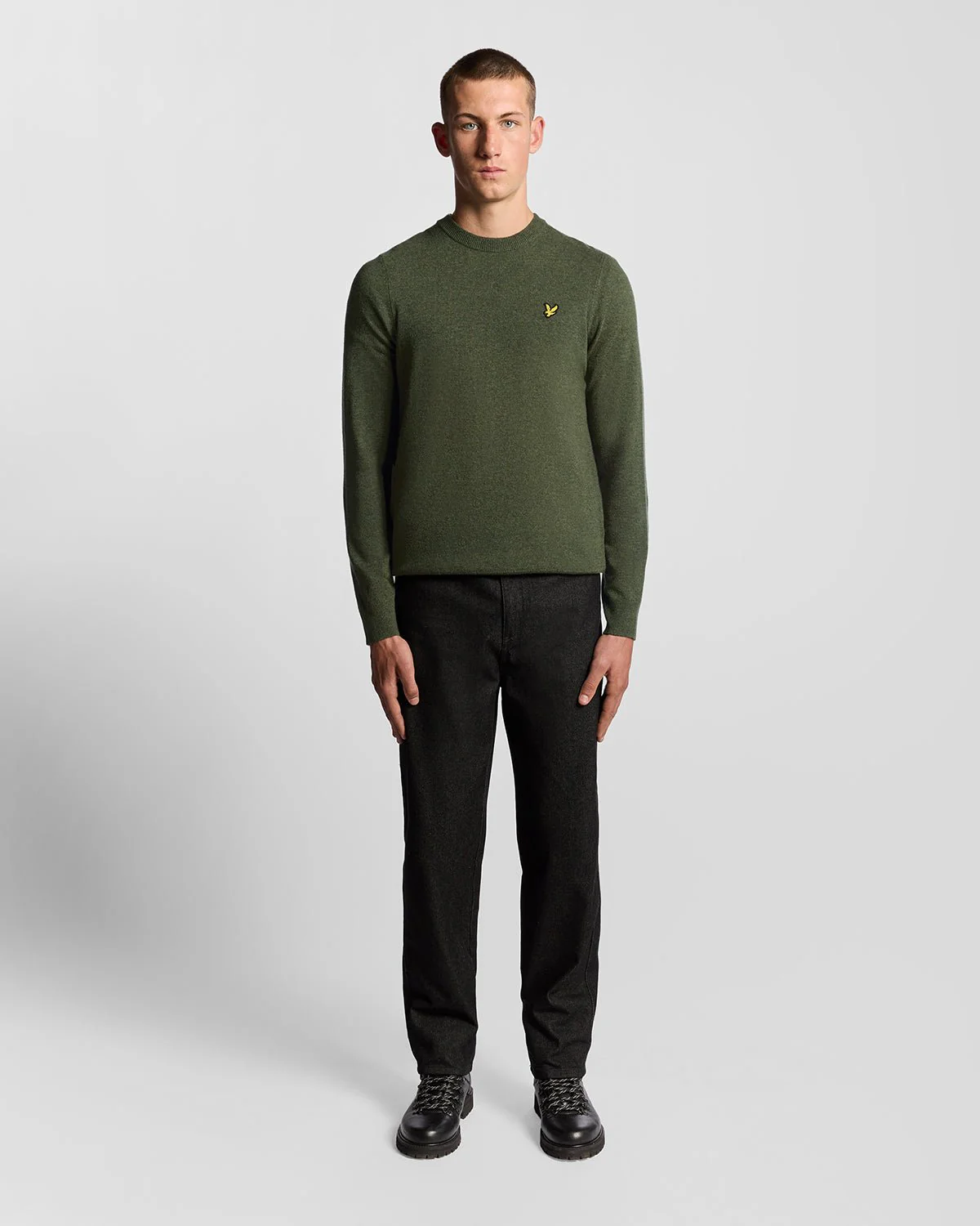 Lambswool Blend Crew Neck Jumper