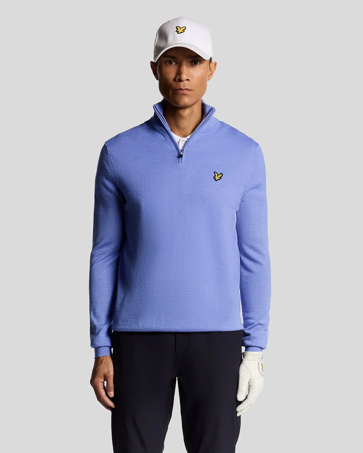 Golf 1/4 Zip Wool Blend Jumper