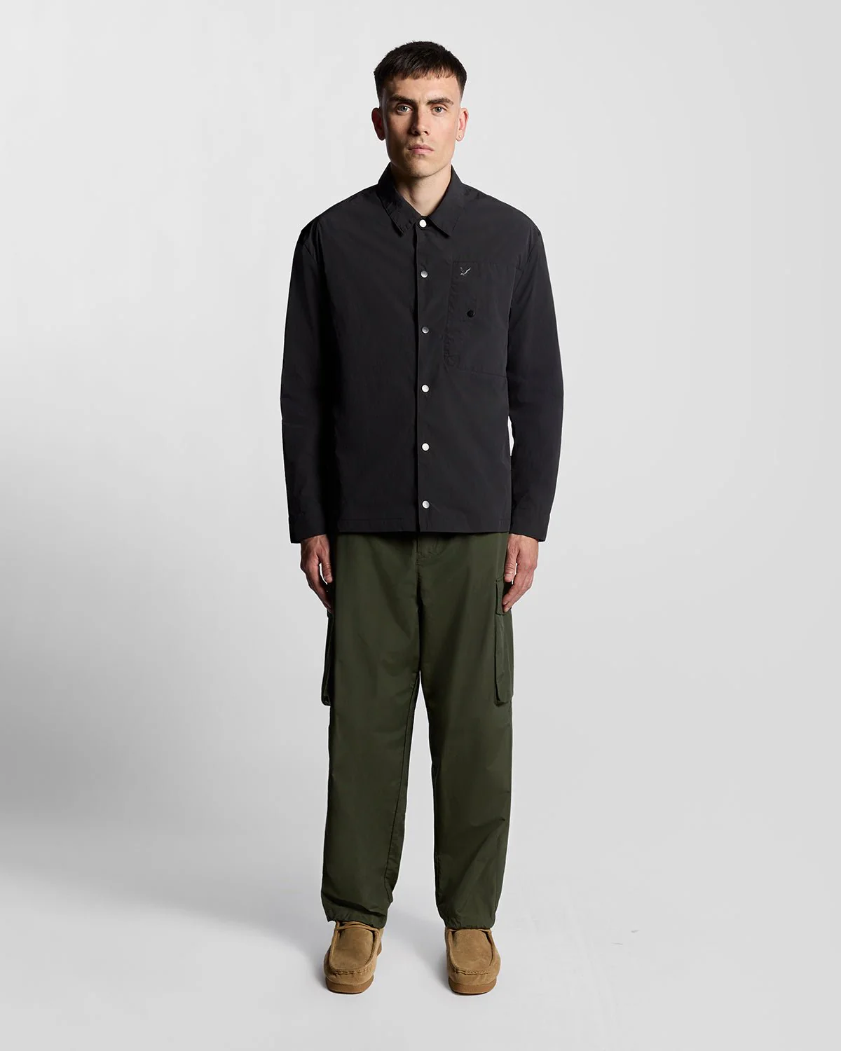 Crinkle Nylon Pocket Overshirt