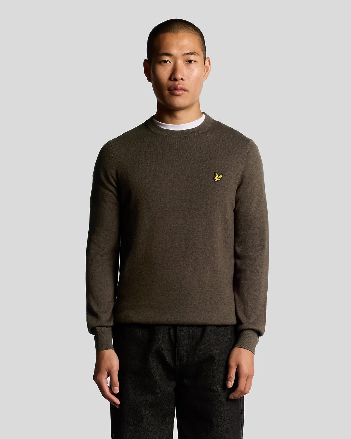 Cotton Merino Crew Neck Jumper