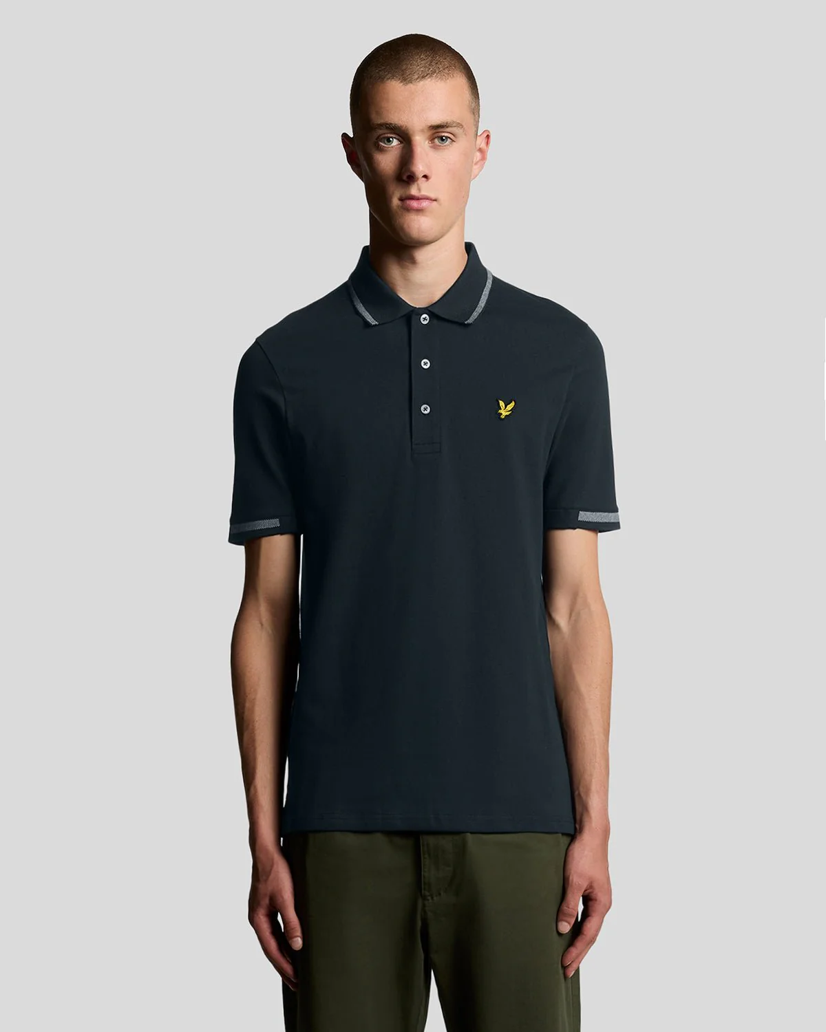 Birdseye Tipped Polo Shirt