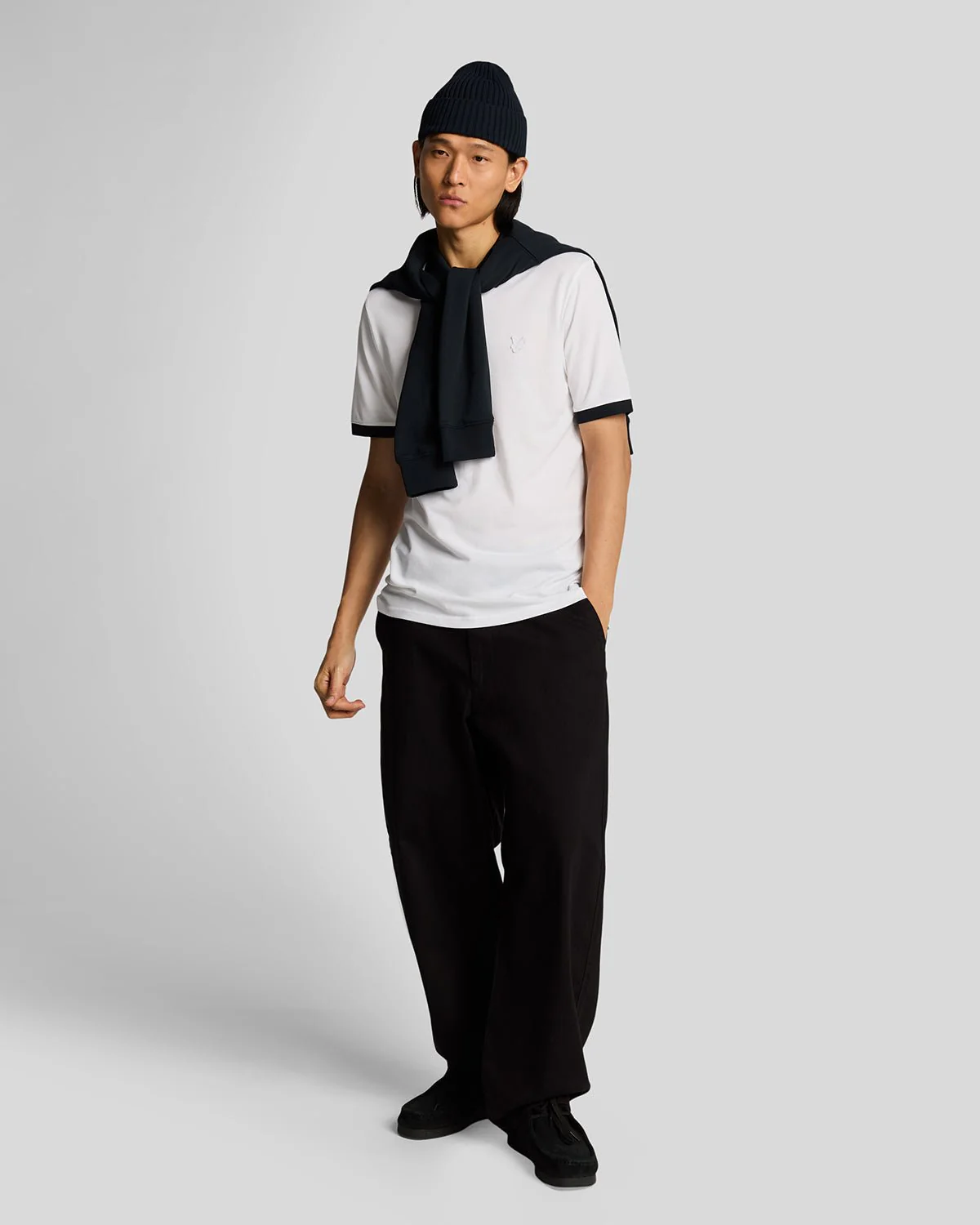 Superfine Cotton Contrast Polo Shirt