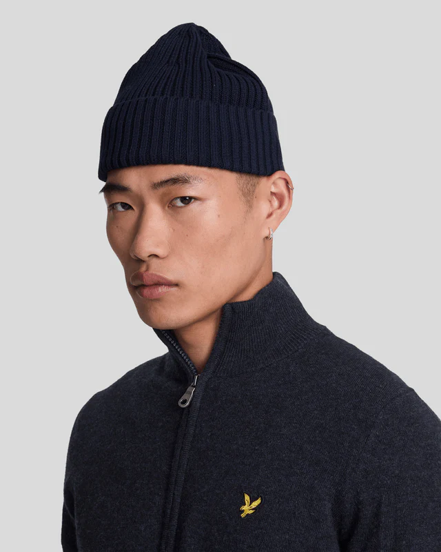 Lambswool Blend Zip Cardigan