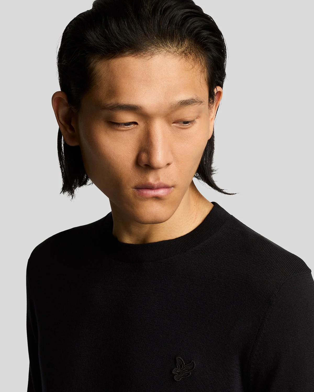 Superfine Cotton Crew Neck Jumper