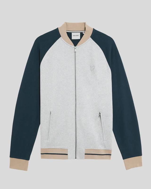 Heavyweight Contrast Raglan Bomber