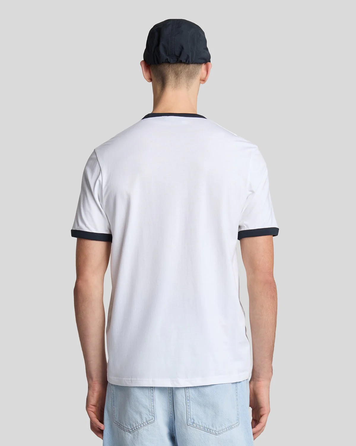 Ringer Cotton Crew Neck T-Shirt