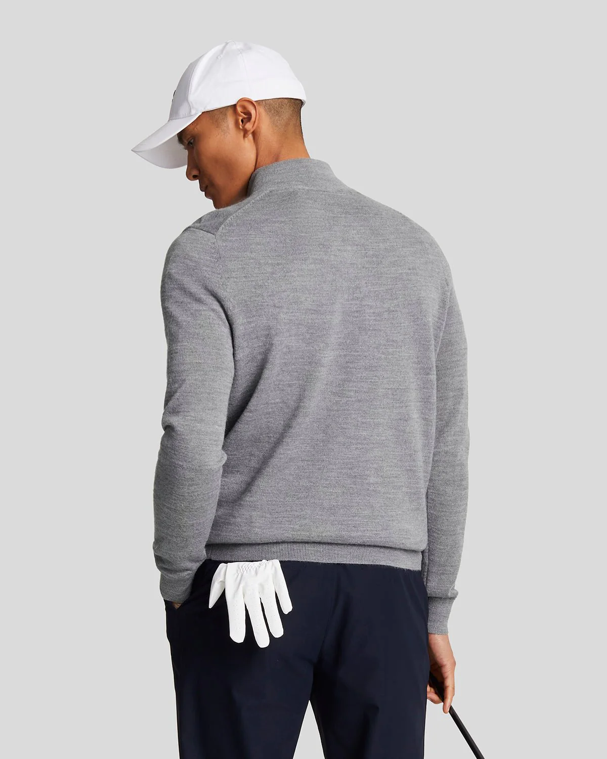 Golf 1/4 Zip Wool Blend Jumper