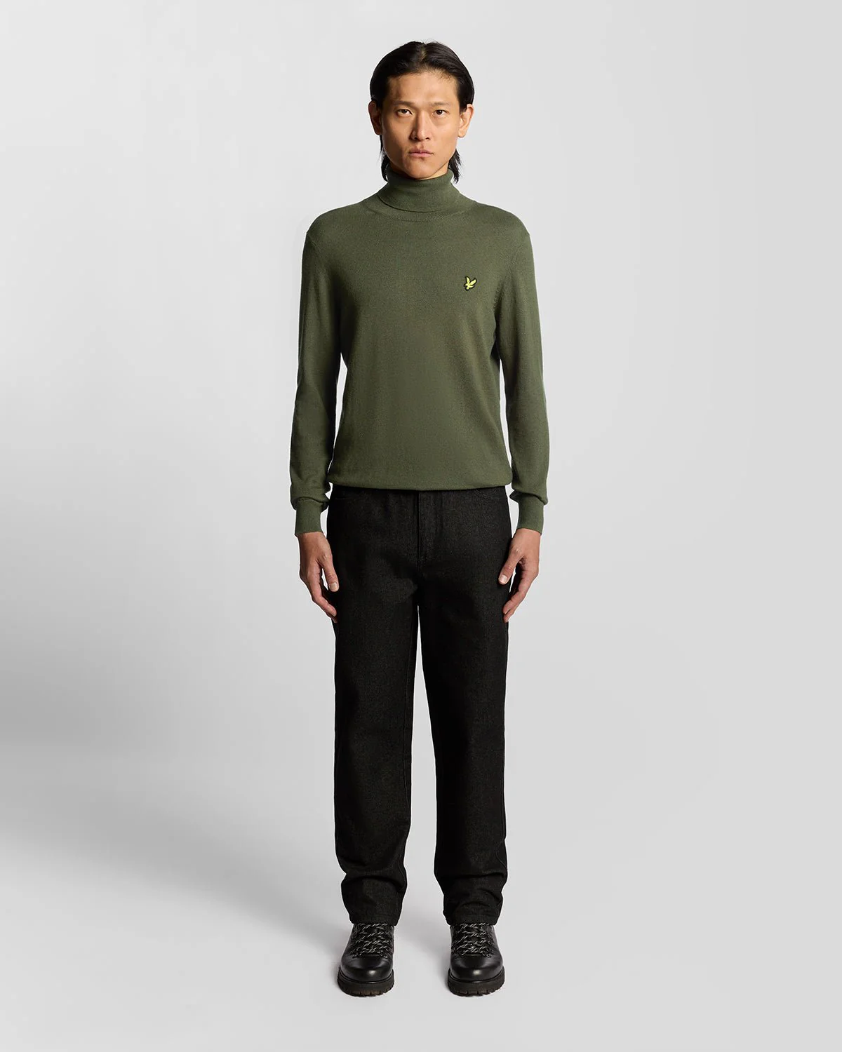 Cotton Merino Turtleneck Jumper
