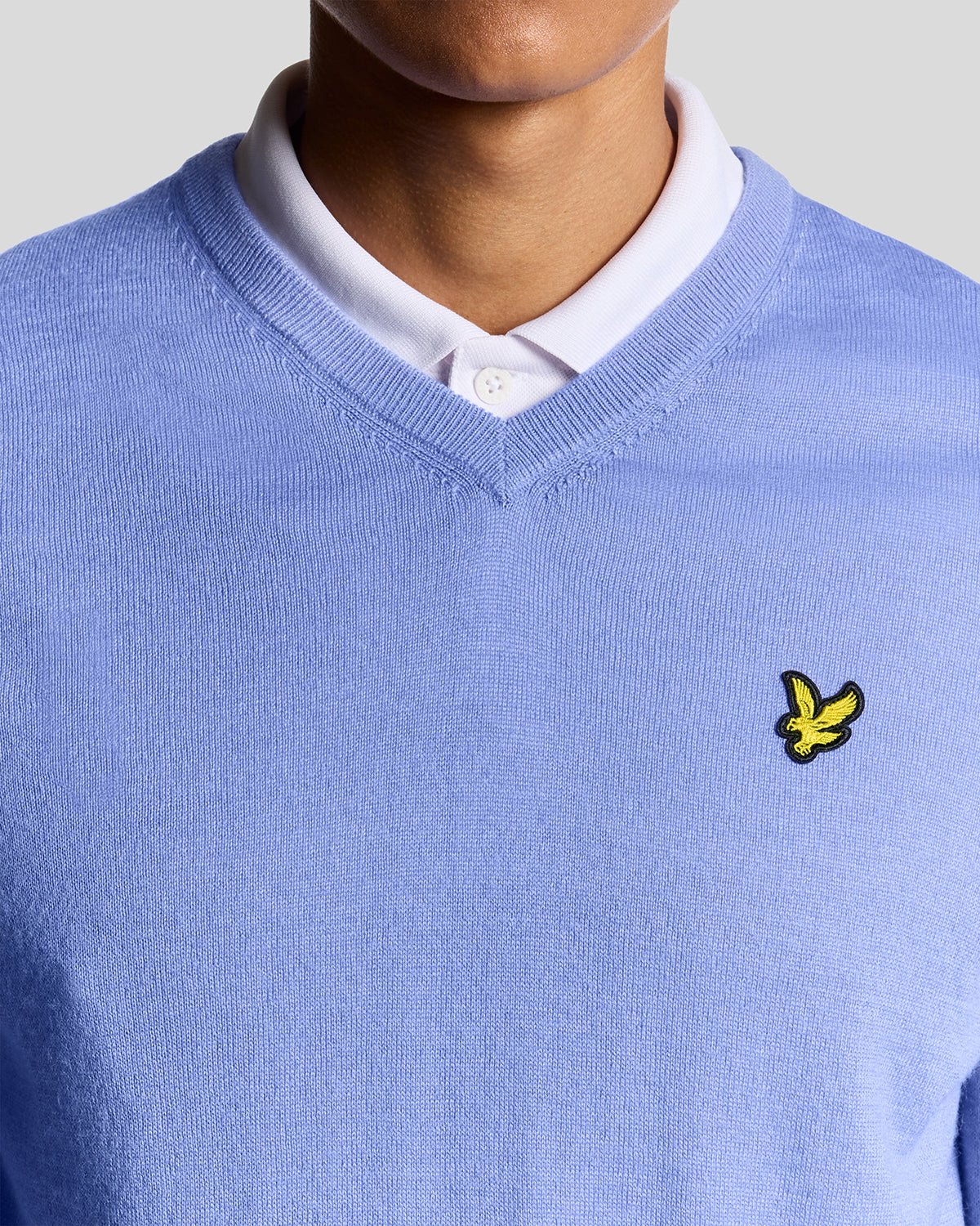 Golf Wool Blend V Neck Jumper