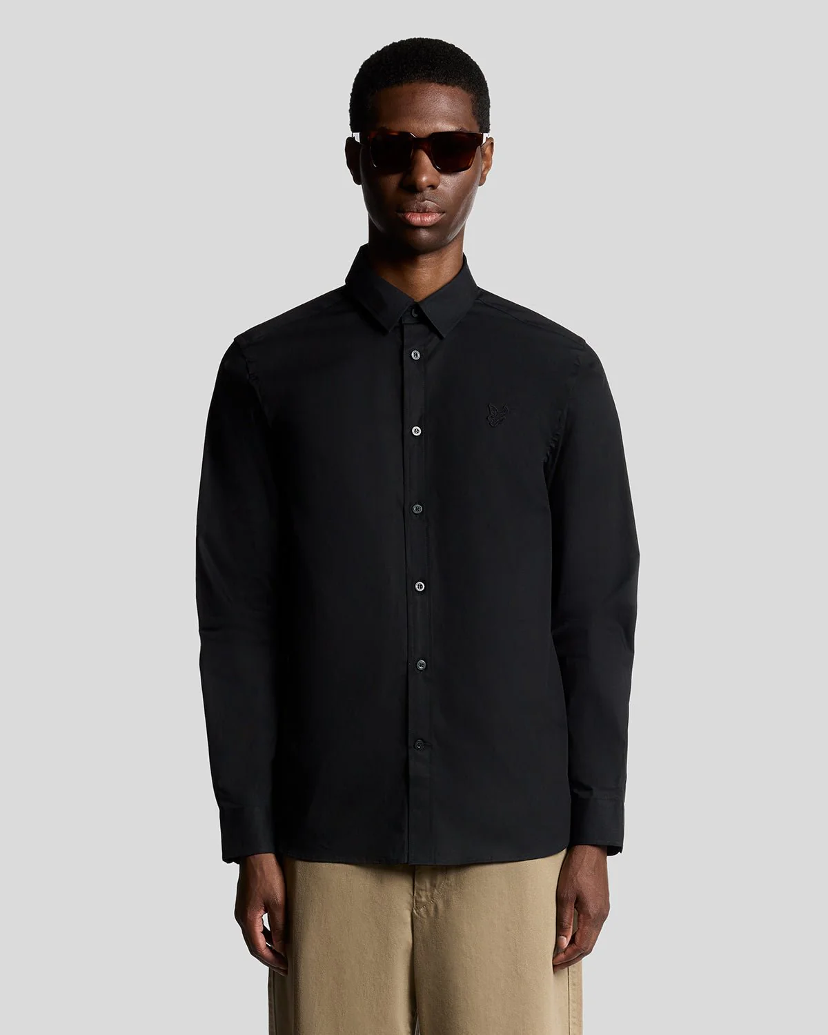 Stretch Fabric Poplin Shirt