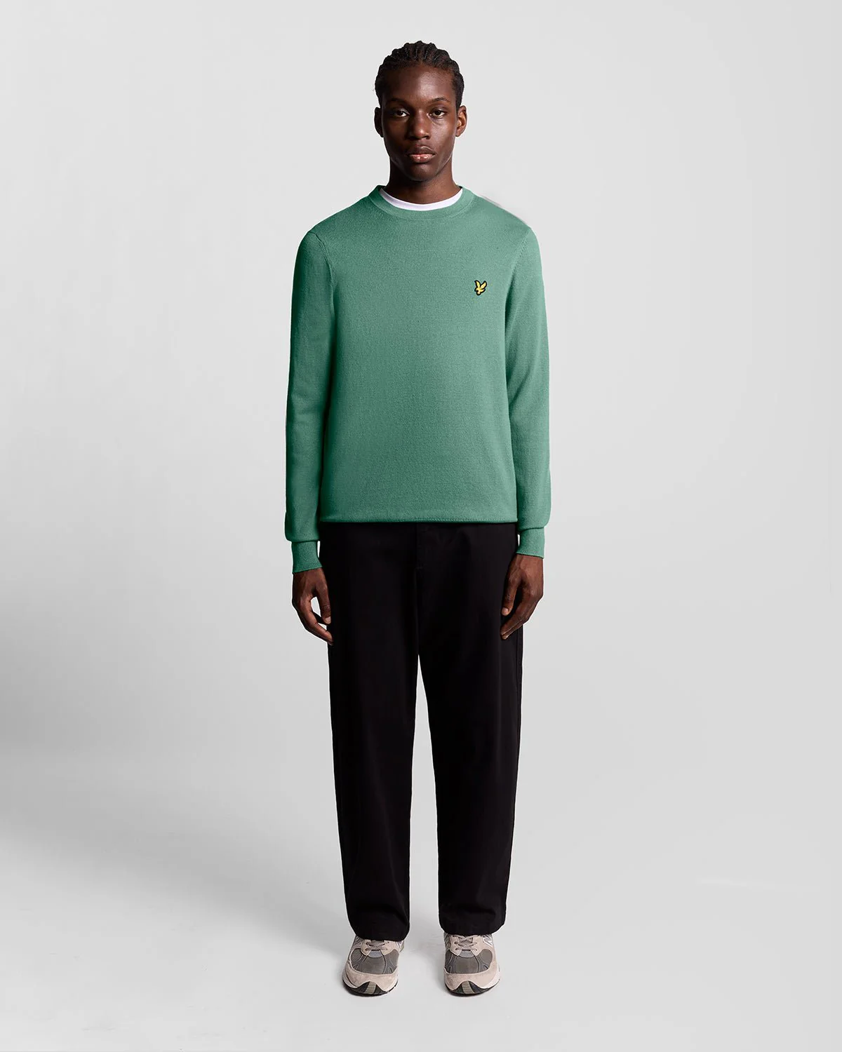 Cotton Merino Crew Neck Jumper