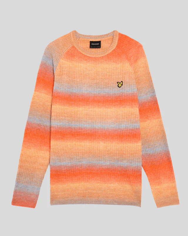 Ribbed Ombre Effect Jumper