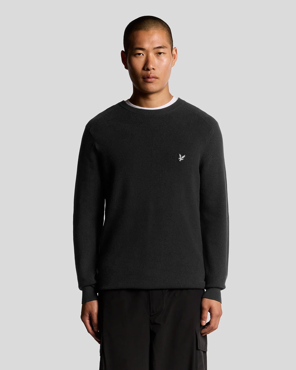 Engineered Rib Crew Neck Jumper