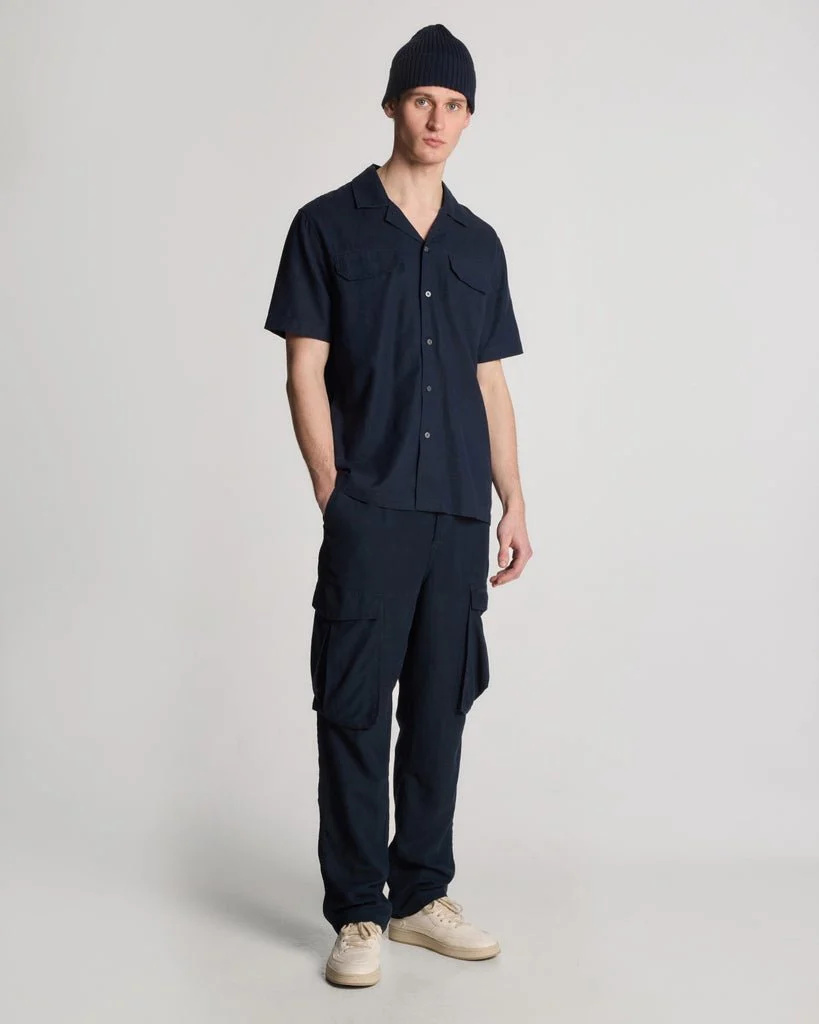 Linen Blend Revere Shirt