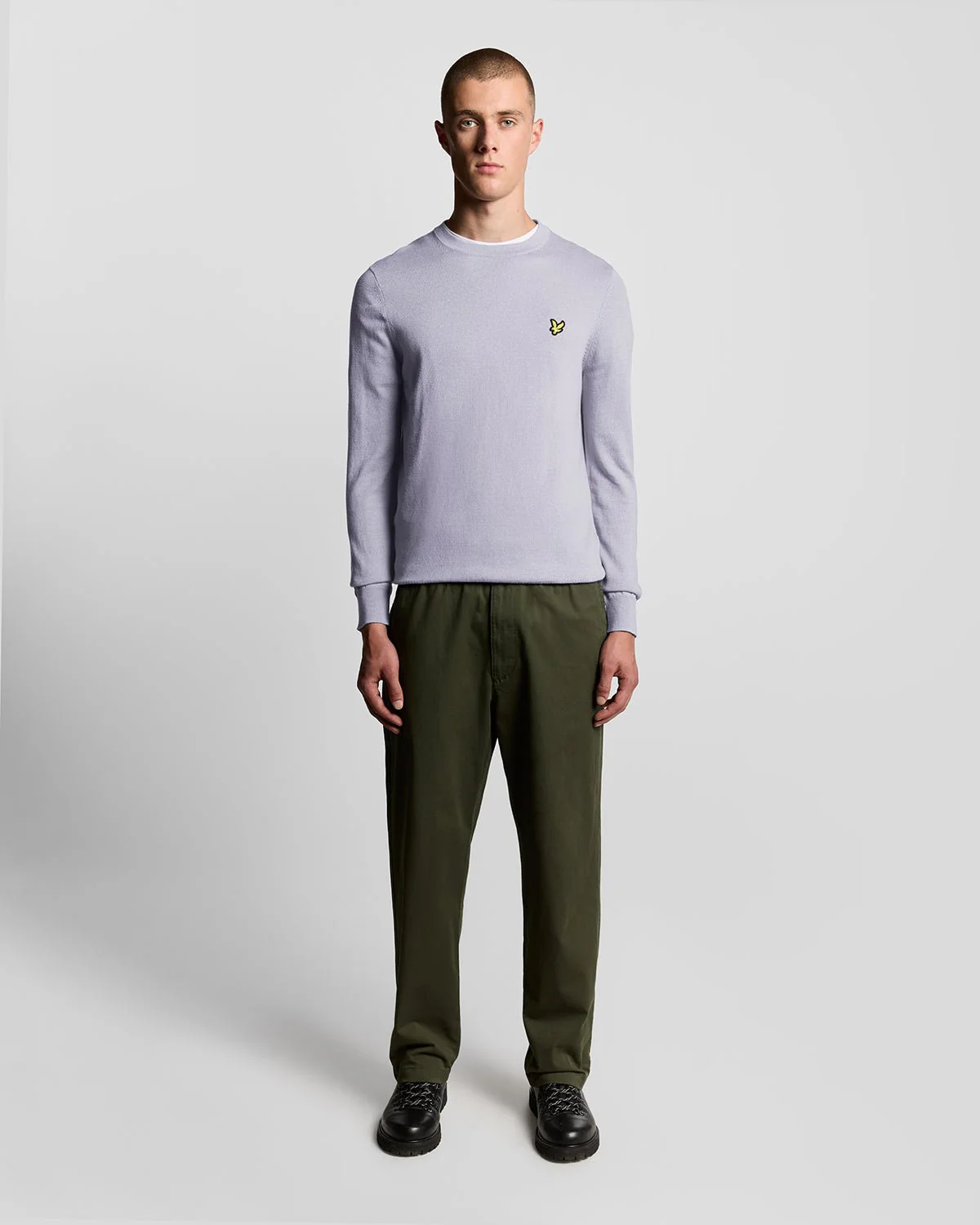 Cotton Merino Crew Neck Jumper