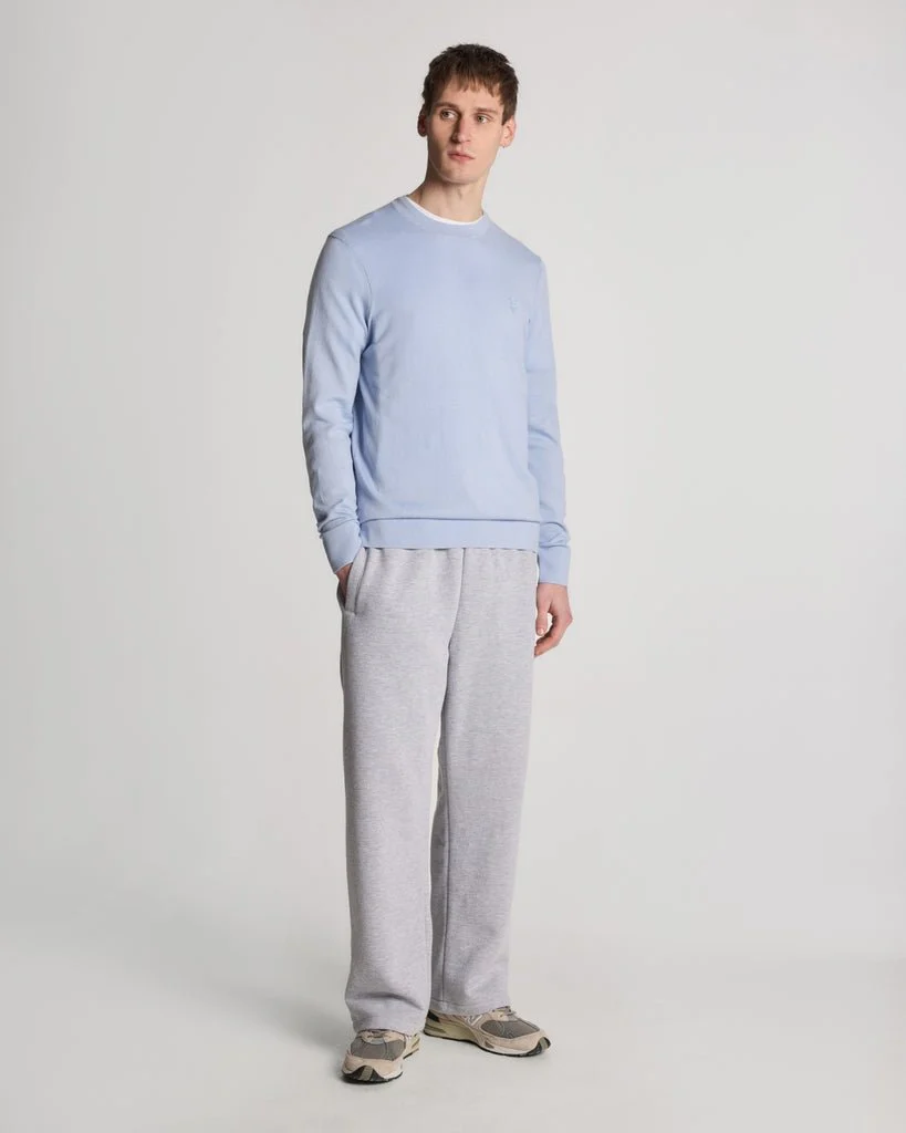 Superfine Cotton Crew Neck Jumper