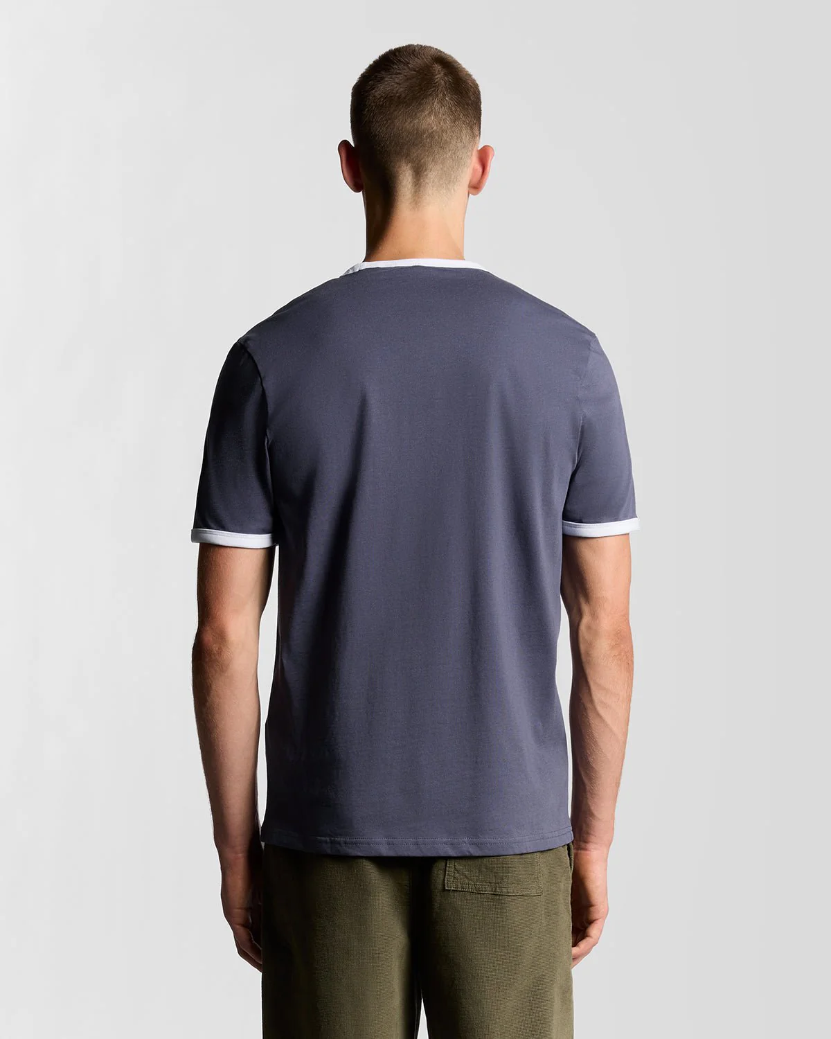 Ringer Cotton Crew Neck T-Shirt
