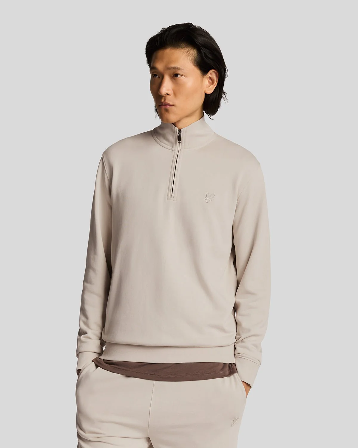 Superfine Cotton 1/4 Zip Sweatshirt
