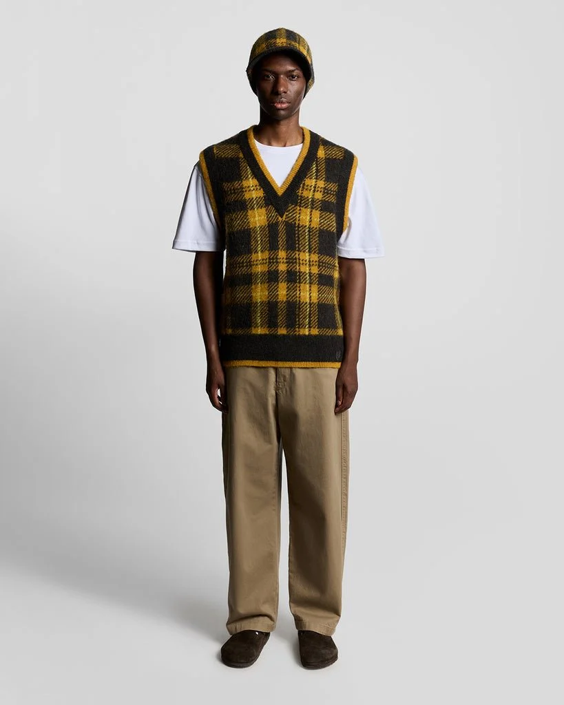 Wool Blend Tartan Tam Hat