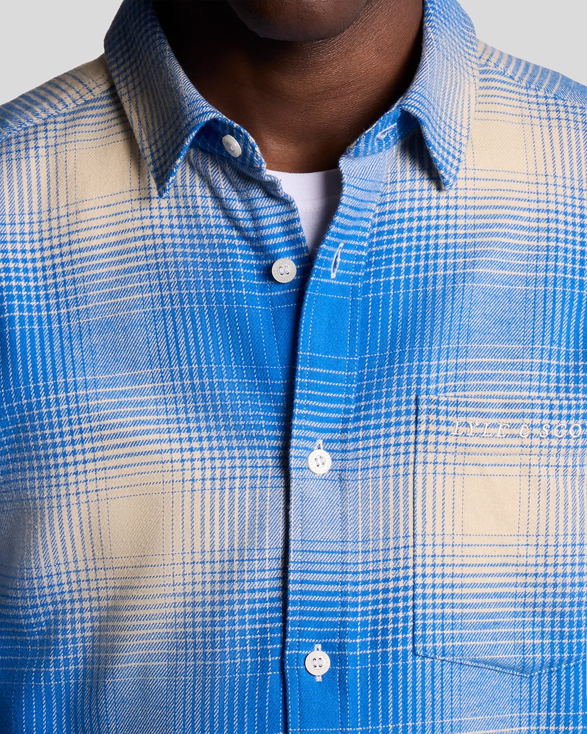 Ombre Check Flannel Shirt