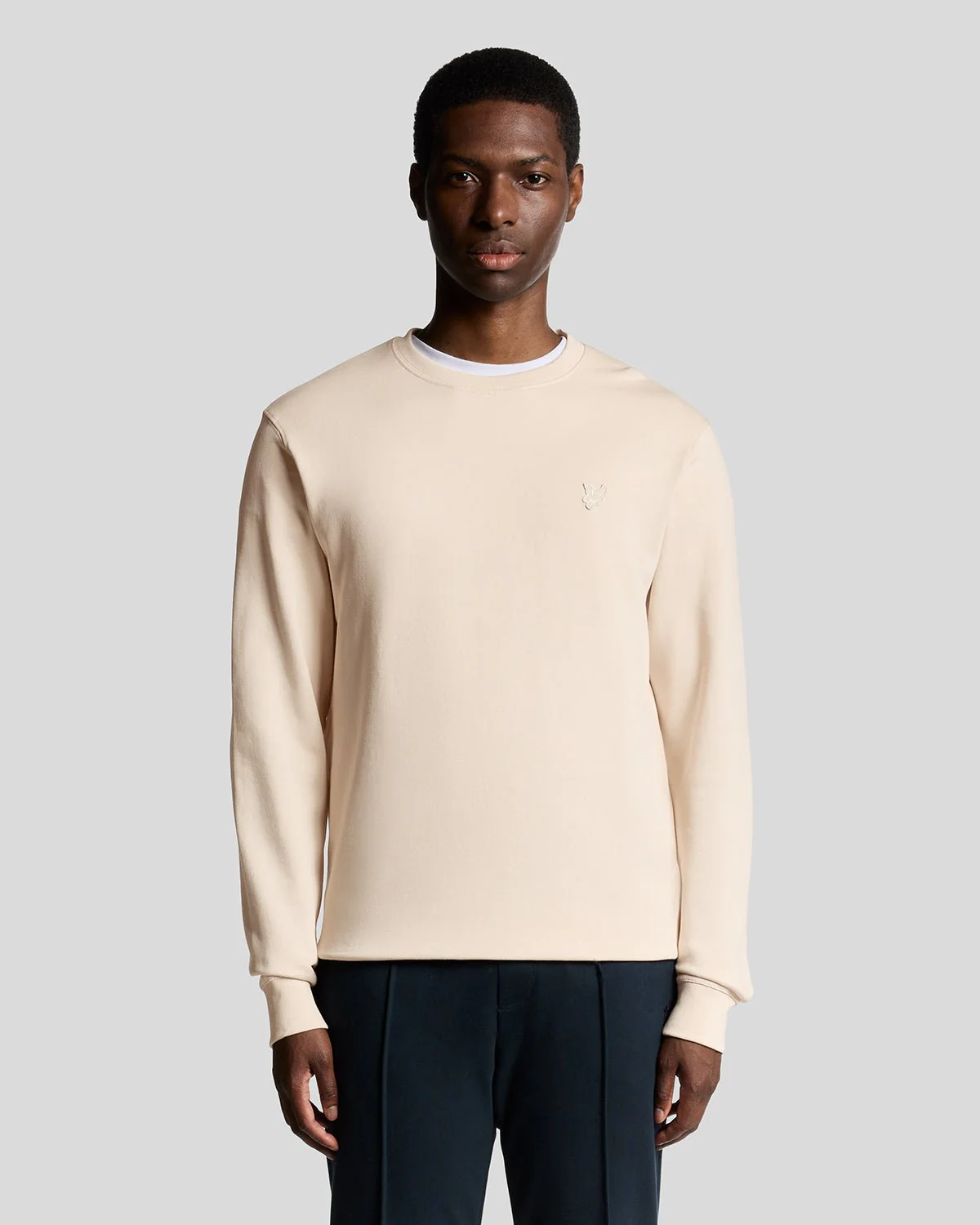 Superfine Cotton Crew Neck Sweatshirt