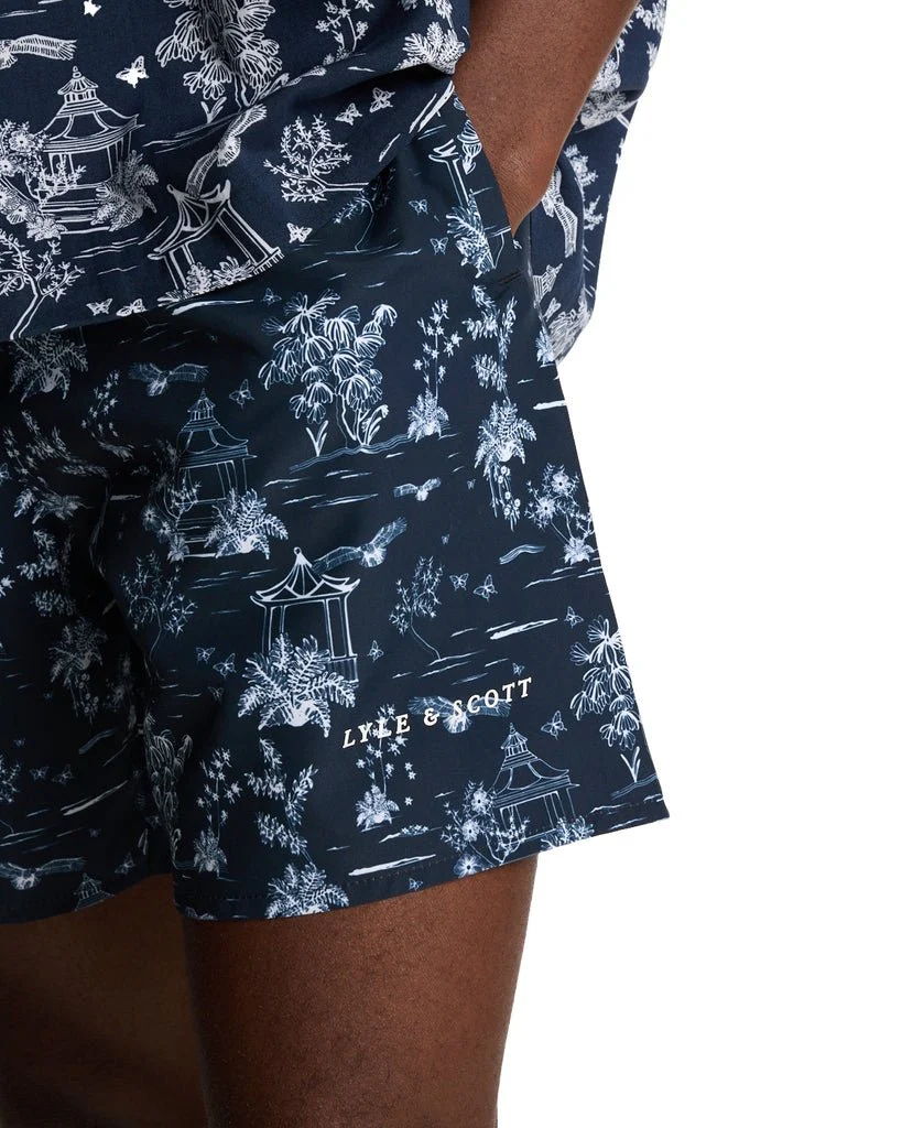 Botanical Garden Print Swim Shorts