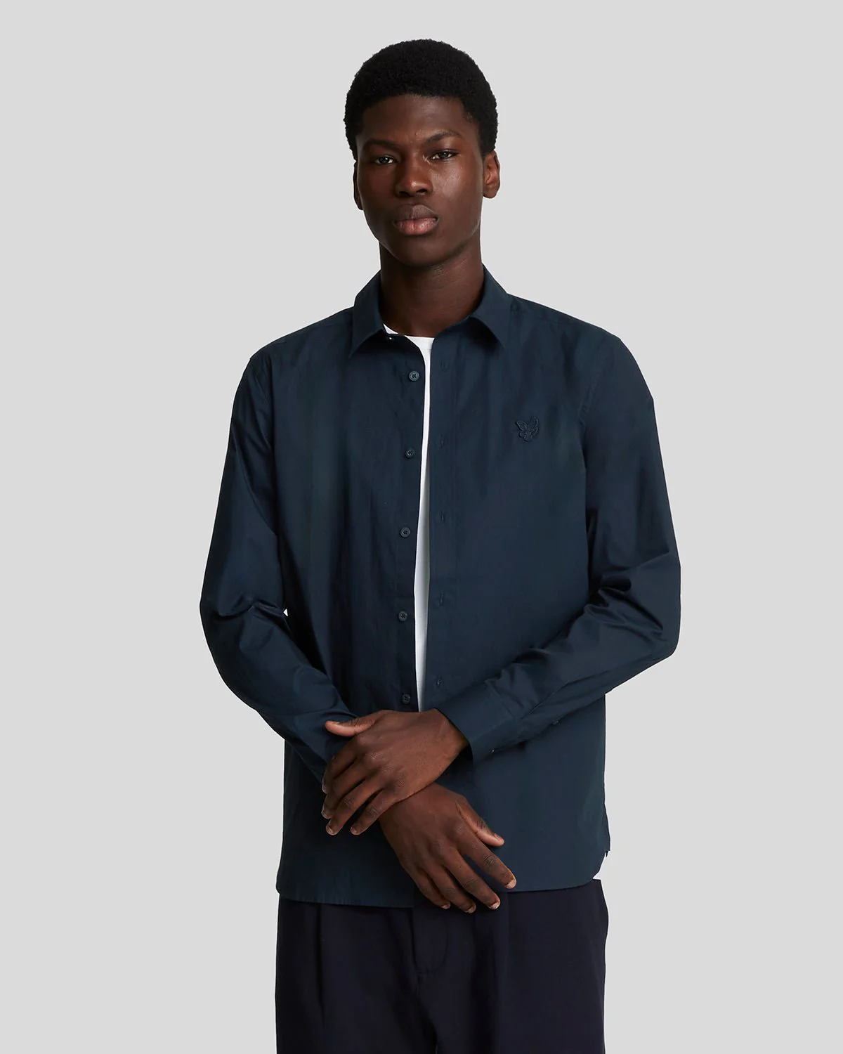 Stretch Fabric Poplin Shirt