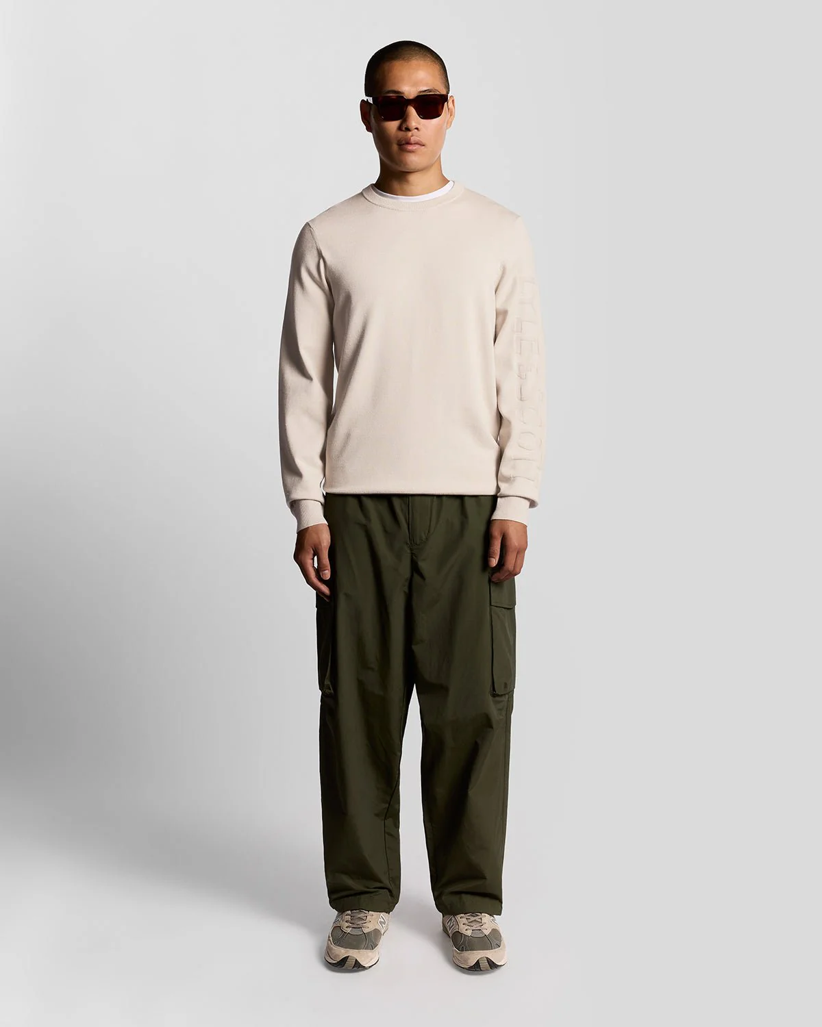 Mesh Logo Crew Neck Jumper