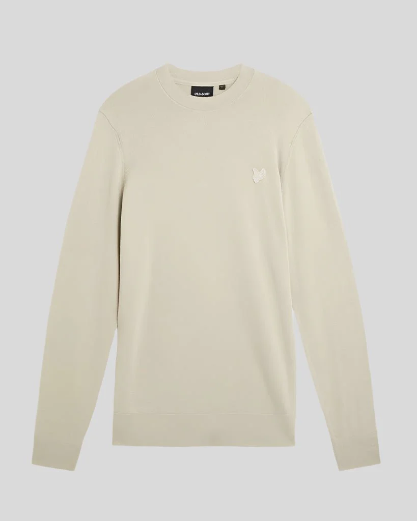 Superfine Cotton Crew Neck Jumper