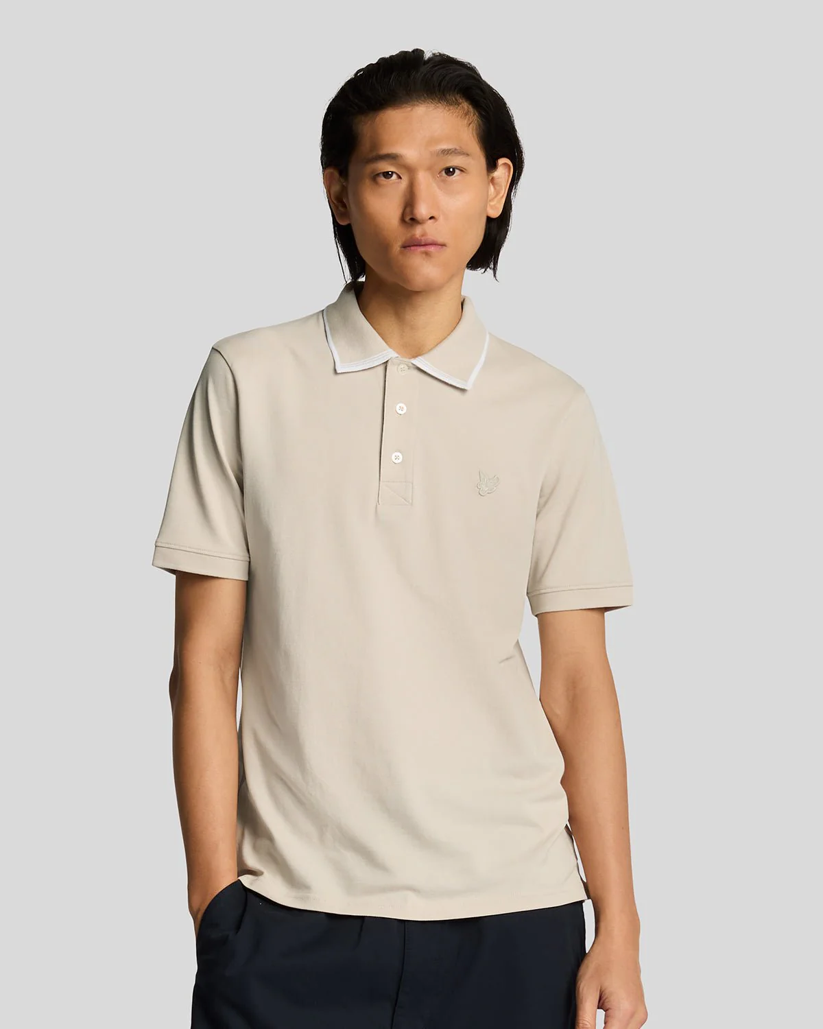 Superfine Cotton Tipped Polo Shirt