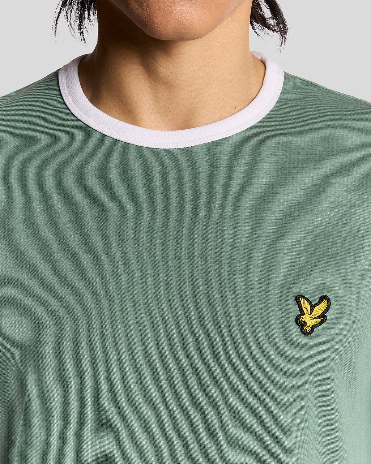 Ringer Cotton Crew Neck T-Shirt