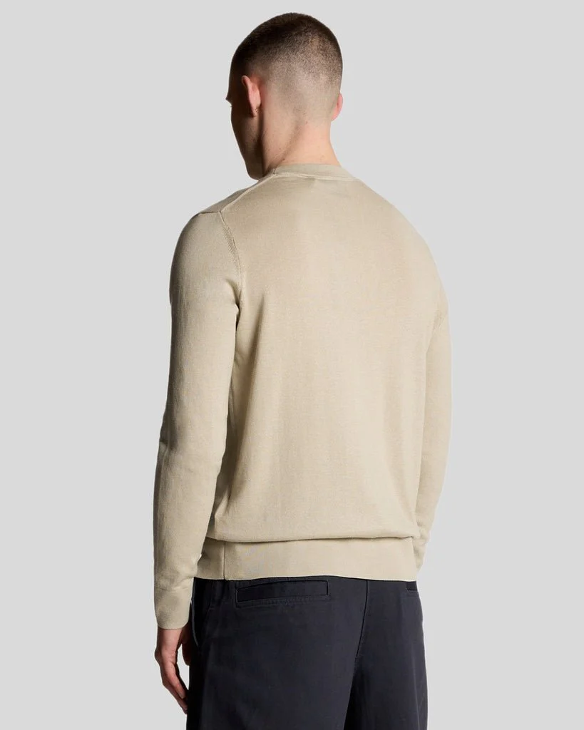 Superfine Cotton Crew Neck Jumper
