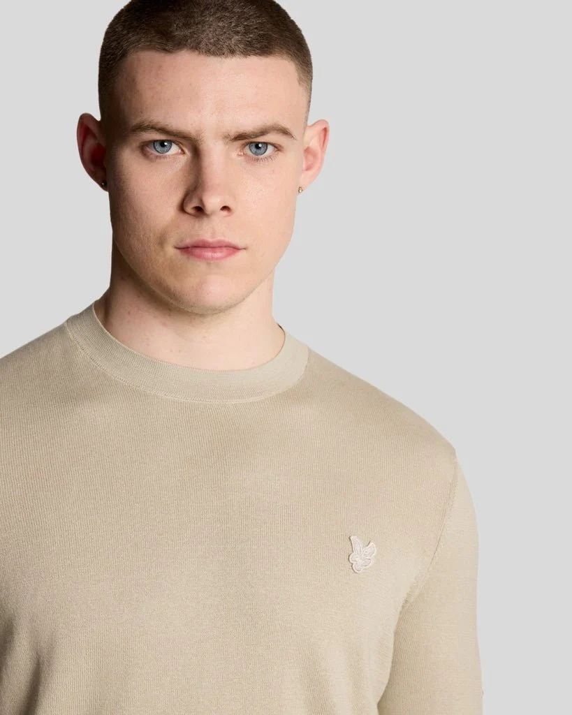 Superfine Cotton Crew Neck Jumper